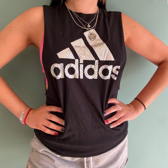 Adidas Logo Performance Muscle Tee - Picture 2 of 4